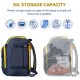 Double-shoulder ski boot bag, 50L ski boots, nylon waterproof helmet, goggles, ski backpack with skis