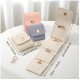 Portable simple compartment jewelry bag, mini jewelry bag for travel, jewelry earring ring storage bag
