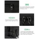 Large capacity multi-functional sports waist bag, multi-layer design, mobile phone storage, crossbody bag, Oxford cloth casual bag
