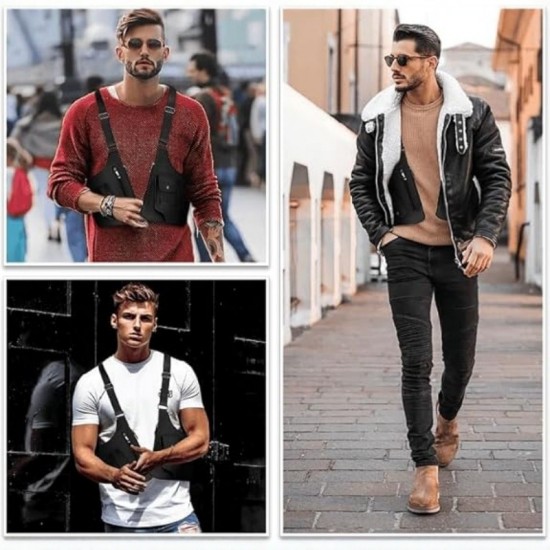 Style Personalized Outdoor Vest Bag Trendy Brand New Sports Casual Backpack Cool and Stylish Chest Hanging Bag