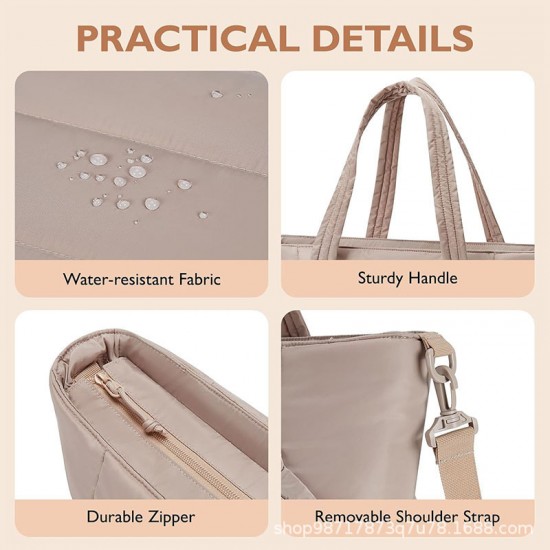 New in-stock diaper bag tote bag with stroller storage bag, large capacity baby bag with changing pad