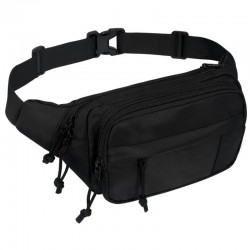 Large capacity multi-functional sports waist bag, multi-layer design, mobile phone storage, crossbody bag, Oxford cloth casual bag
