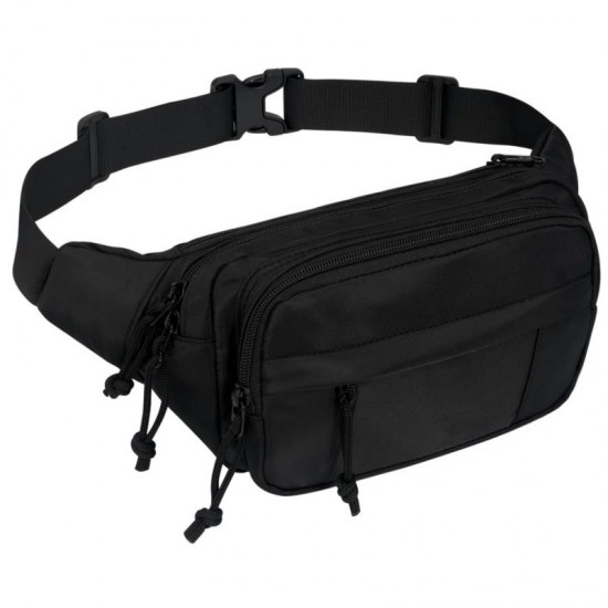 Large capacity multi-functional sports waist bag, multi-layer design, mobile phone storage, crossbody bag, Oxford cloth casual bag