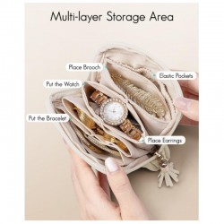 New small jewelry travel box with zippered jewelry bag, velvet jewelry storage bag