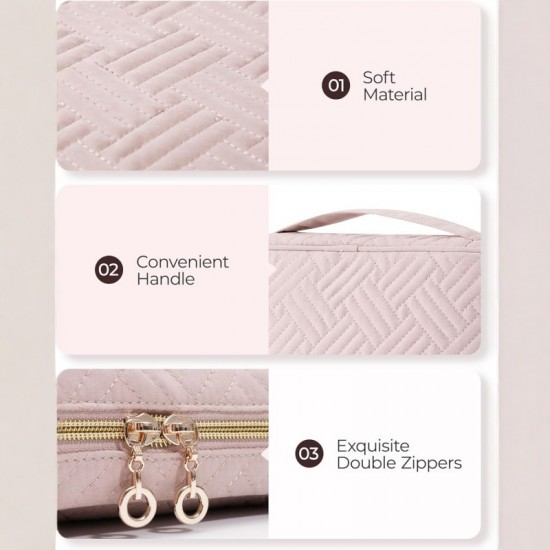 New large capacity fashionable women's jewelry storage bag, multi-functional travel portable jewelry bag