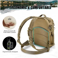 Outdoor tactical single/double shoulder backpack for men, urban commuting, quick-response assault, cycling, mountaineering, lure bag, crossbody bag