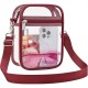 Hot-selling PVC crossbody bag, men's sports transparent shoulder bag, women's casual travel mobile phone storage bag