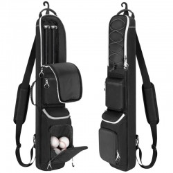 New baseball bat bag with fence hooks and adjustable shoulder straps suitable for baseball, softball, and T-bats