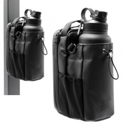 Gym-specific water bottle bag with strap, sports and fitness phone storage bag, crossbody magnetic water bottle bag