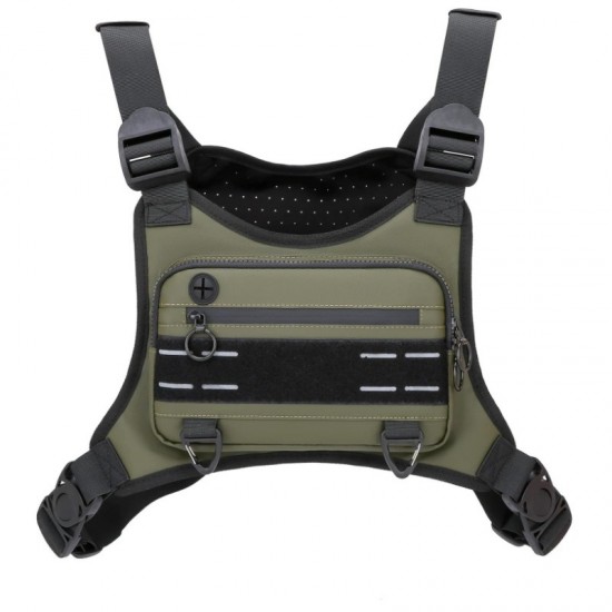 In stock men's tactical chest bag, tactical vest, outdoor sports cycling vest, multi-functional backpack