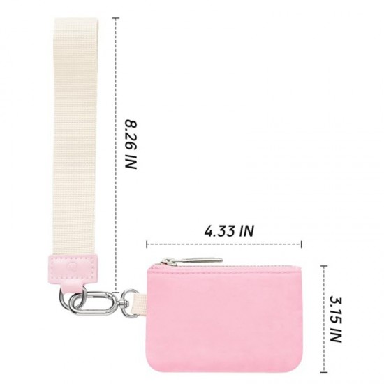 New LULU same style wrist coin purse, sports key pouch, portable card holder, bank card organizer