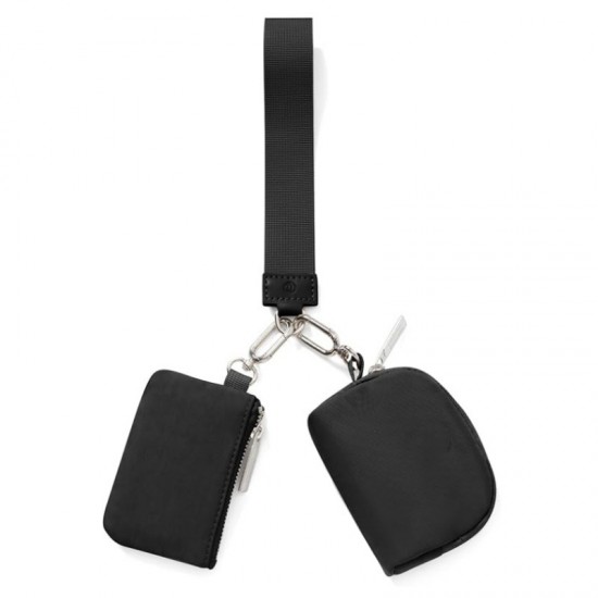 New LULU same style wrist coin purse, sports key pouch, portable card holder, bank card organizer