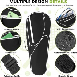 New waterproof outdoor single shoulder sports bag, portable badminton racket bag, large capacity tennis racket bag