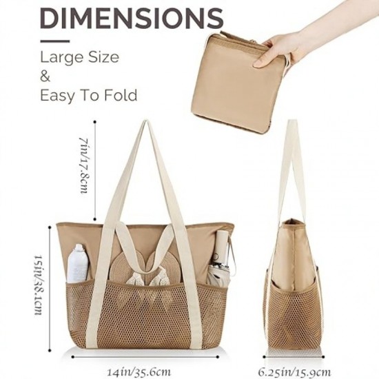 New and hot-selling zippered waterproof beach bag (for travel and swimming)