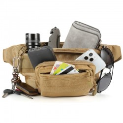 Military enthusiast multi-functional tactical waist bag, men's and women's outdoor leisure chest bag, mobile phone bag, sports crossbody bag