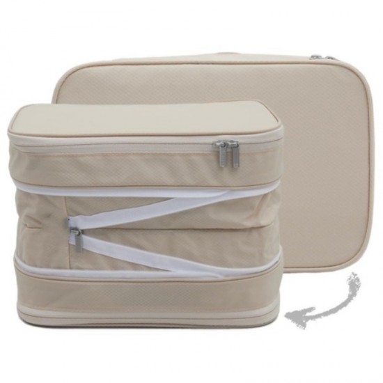 In stock durable double opening expandable tear-resistant water-repellent thick and thin clothing, underwear storage bag