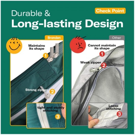 In stock durable double opening expandable tear-resistant water-repellent thick and thin clothing, underwear storage bag