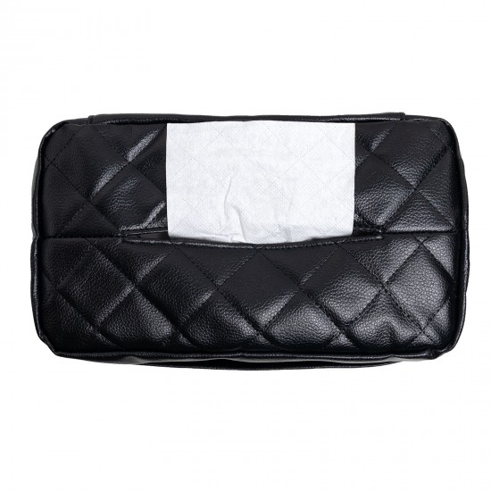 New car tissue box, universal sun visor armrest box, chair back hanging leather car tissue box