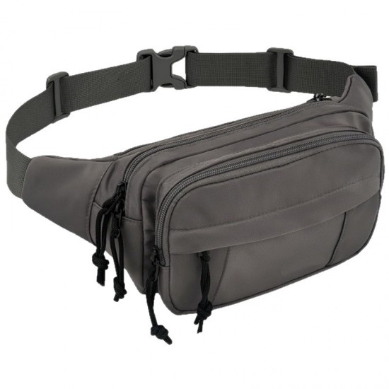 Large capacity multi-functional sports waist bag, multi-layer design, mobile phone storage, crossbody bag, Oxford cloth casual bag