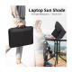 In stock outdoor laptop sunshade, computer privacy cover, foldable portable laptop protective case