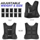 Adjustable weighted vest, soft and washable weighted vest suitable for strength training, running, fitness, walking