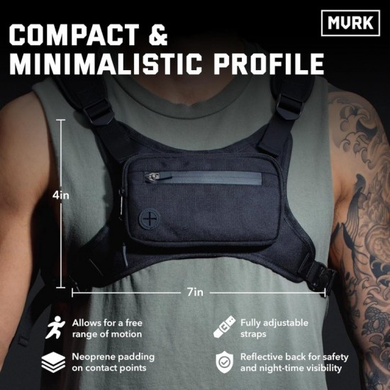 Outdoor chest bag for men, multi-functional training, running, hiking, fitness bag, tactical bag