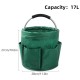 Foldable garden tool bag, garden tool storage bag with 6 pockets, garden tote bag