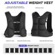 Adjustable weighted vest, soft and washable weighted vest suitable for strength training, running, fitness, walking