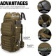 In stock new outdoor sports mountaineering bag, men's wear-resistant polyester hiking backpack, tactical backpack, travel