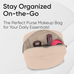 Nylon waterproof cosmetic bag, square zipper small square bag, European and American style simple storage bag, cosmetic bag, portable