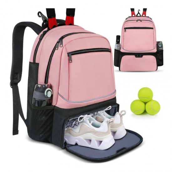In stock outdoor sports tennis racket bag, large capacity multi-functional backpack, independent shoe compartment, badminton bag
