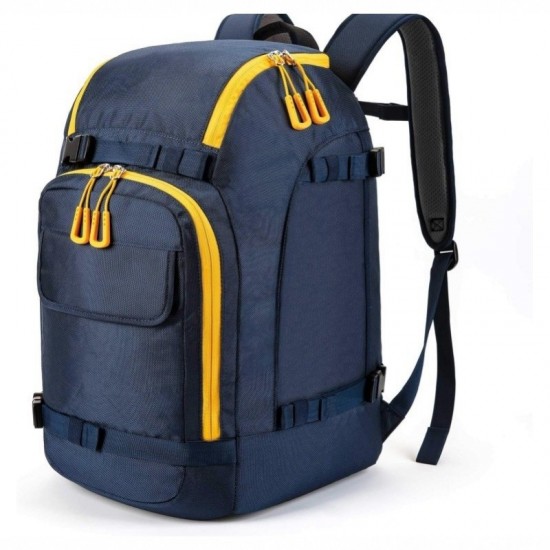 Double-shoulder ski boot bag, 50L ski boots, nylon waterproof helmet, goggles, ski backpack with skis