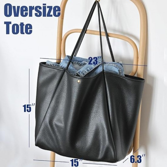 Women’s Large-Capacity Soft Leather Shoulder Bag
Casual Versatile Tote for Work & Commute