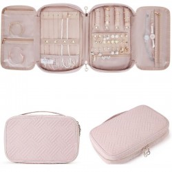 New large capacity fashionable women's jewelry storage bag, multi-functional travel portable jewelry bag