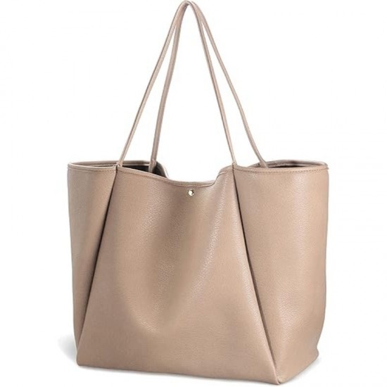 Women’s Large-Capacity Soft Leather Shoulder Bag
Casual Versatile Tote for Work & Commute