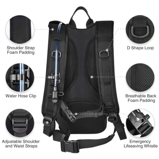 Outdoor sports leisure tactical large chest bag, camouflage crossbody hiking waterproof single shoulder bag chest bag, wear-resistant