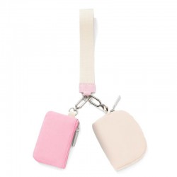 New LULU same style wrist coin purse, sports key pouch, portable card holder, bank card organizer