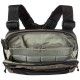 Men's multi-functional double-layer portable tactical waist bag, nylon water-repellent, adjustable waist belt, large capacity