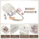New PVC transparent travel bag, large capacity shoulder bag, fashionable women's crossbody travel bag