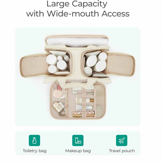 New women's fluffy travel toiletry bag, lightweight makeup bag, storage bag, travel toiletries bag