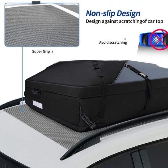 Outdoor self-driving waterproof car roof bag, foldable storage hot-selling travel style
