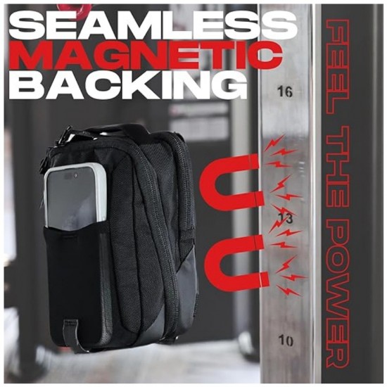 New style portable mesh shoulder bag, unisex, simple travel and fitness magnetic backpack