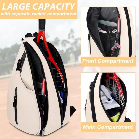 New badminton bag, outdoor sports training shoulder tennis bag, peak ball backpack, crossbody bag