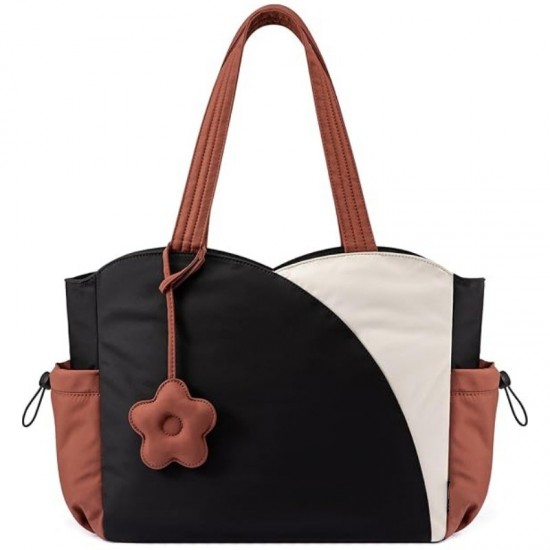 New women's handbag, teacher/nurse pufferfish work bag, travel/daily handbag with cup holder