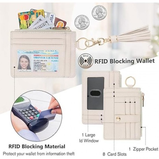 In stock, European and American genuine leather women's wrist ultra-thin card holder, top layer cowhide, multi-card slot, document hook, bank card holder