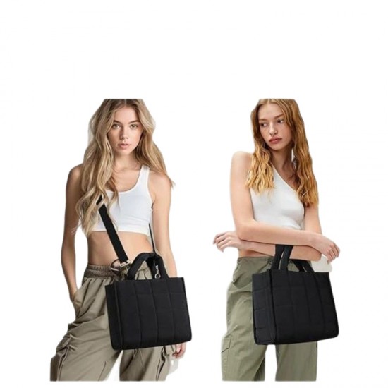 New style fashionable women's quilted cross-body bag, quilted wallet, lightweight shoulder bag, fluffy bag, handbag